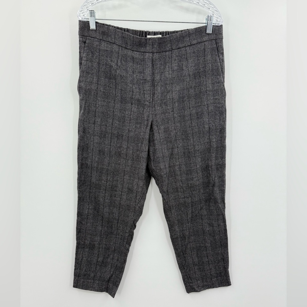 Aritzia Babaton Conan Wool and Cashmere Gray Plaid Pant Size 14